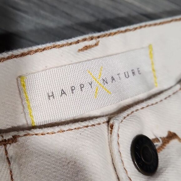 Happy Nature High Rise Cropped Boot Ivory Jeans - Picture 6 of 8